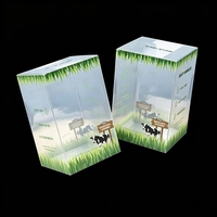 Boîte pliable écologique en PVC/PET transparent avec fenêtre, emballage plastique pour appareils électroniques, appareils photo, écouteurs, montres connectées, poupées et cadeaux