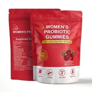 Ahualyn OEM Gommose Probiotiche per Donne Senza Zucchero Vegane Senza OGM Senza Glutine Integratore Probiotico al Mirtillo Rosso - Product Image 6