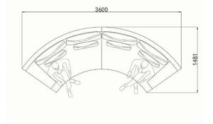Canapé en tissu de luxe léger italien 2026, modèle grand format pour salle, meubles en forme d'arc, salle audiovisuelle de villa - Product Image 6