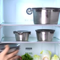 Boîte de conservation des aliments en acier inoxydable, ronde et étanche