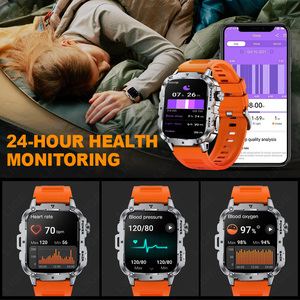 李格BW0658智能手表男士1.95英寸大屏幕心率健康运动健身遥控无线语音呼叫智能手表 - Product Image 5