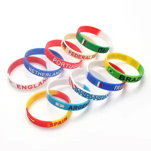 Factory Cheap Custom Logo Wristband Soft Rubber Silicone Charm Wrist Band Personalisable Bracelet