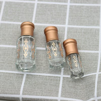 UNIQUE 3ml 6ml 12ml bouteille de parfum d'huile essentielle arabe vide bouteille en verre d'huile d'attar oud