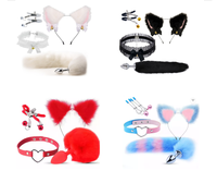 Jouer jeu BDSM clip métal arrière-cour chat queue anal godemichet anal Animal renard queue anal métal godemichet anal jouets sexuels plug anal queue