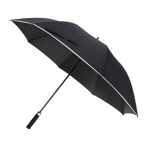 Wholesale OEM/ODM Custom Logo <b>Windproof</b> Strong Good Quality Golf <b>Umbrella</b> Reflective Strap 130cm Open Diameter 190T Pongee - Product Image 1