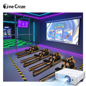Jeu sportif interactif de <span class=keywords><strong>kayak</strong></span> dynamique AR, machine à ramer interactive avec écran LED ou projecteur pour le fitness - Product Image 1