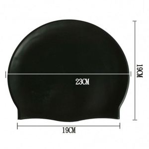 Bonnet de bain unisexe personnalisé avec logo, doux, pour femmes et hommes, entraînement intensif, confortable, antidérapant, pour cheveux longs, cadeau promotionnel - Product Image 2