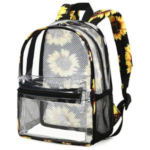 Klarer Rucksack für Schuljungen Mädchen Große durchsichtige Bücher taschen Hochleistungs-transparente Plastik rucksäcke für Frauen Arbeits stadion - Product Image 1