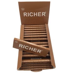 Papier à <span class=keywords><strong>rouler</strong></span> personnalisé King Size, papier à <span class=keywords><strong>rouler</strong></span> biologique naturel certifié pour le tabac, accessoires - Product Image 3