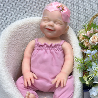 Poupée Bébé Réaliste Sunnyfan W-03GJ en Silicone Souple de 45 cm, Cadeau de Noël pour Enfants