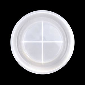 Small Round Shape Cup Coaster Epoxy Resin <b>Mold</b> Silicone <b>Hand</b> Make Diy Cut Mat Home Use OEM\ODM - Product Image 3