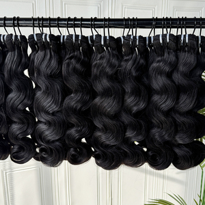 ผมต่อแบบ Body Wave แท้ 100%  นุ่มฟู หนาแน่น สีธรรมชาติ คุณภาพสูง - Product Image 1