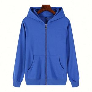 Sweat-shirts à fermeture éclair personnalisés avec logo, sweats à capuche de haute qualité, sweats à capuche 100% coton pour hommes, femmes, unisexe - Product Image 5