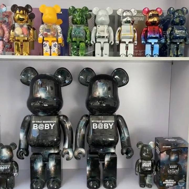 Customized Crystal Bear Bearbrick Figure 400% 1000% Bear Brick for Home  Shop Decor for Sale