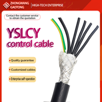 Kabel Kontrol Fleksibel Terlindung YSLCY 300/500V PVC 18AWG untuk Rantai Tarik Gerak Kontinu, Otomatisasi Robotika, IEC 60332-1