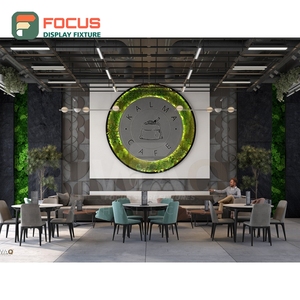 ชั้นวางสินค้ากาแฟหรูหรา แผงไม้ระแนงสำหรับจัดแสดงกาแฟบรรจุถุง ชั้นวางโชว์เบเกอรี่คาเฟ่ - Product Image 1