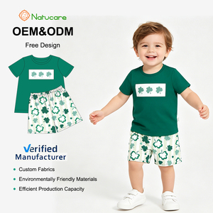 Vêtements pour enfants personnalisables, vêtements de style country pour garçons, ensemble de shorts, <span class=keywords><strong>tenue</strong></span> d'été pour bébé garçon, vêtements de boutique pour enfants - Product Image 4