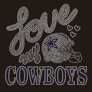 Transfert de strass Cowboys Diva Star à thermocoller, motif en strass à repasser, vente en gros - Aprise - Product Image 6