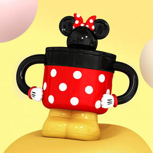 Cadeaux originaux Tasse à café en céramique en forme de <span class=keywords><strong>Mickey</strong></span> et <span class=keywords><strong>Minnie</strong></span> avec double poignée, couple de dessins animés, 300 ml, passe au lave-vaisselle et au micro-ondes - Product Image 6