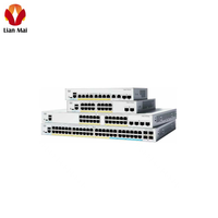 Switch Cisco Catalyst 1300 C1300-24P-4G de 24 Puertos Gigabit PoE de Escritorio, Administrado por Nivel 2, Nuevo y Sellado de Fábrica