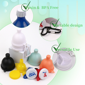 Sıcak satış özel Logo 50ml plastik taşınabilir takviyesi huni konteyner <span class=keywords><strong>Protein</strong></span> tozu huni su şişeleri ve çalkalayıcılar için - Product Image 4