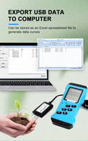 Pantallas LCD SEM2270 que Muestran la Humedad y Temperatura del Suelo Digitalmente, Sensores de Sonda de Suelo NPK 7 en 1 con pH y Ec