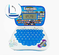Jouets éducatifs pour enfants, ordinateur portable éducatif, activités d'apprentissage anglais-espagnol, machine d'apprentissage, écran LED, ordinateurs éducatifs