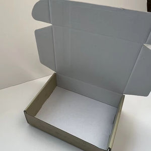 Boîtes en papier colorées personnalisées avec bande <span class=keywords><strong>d</strong></span>étachable et fermeture éclair, boîtes <span class=keywords><strong>d</strong></span>'expédition pour vêtements, boîtes <span class=keywords><strong>d</strong></span>'emballage personnalisées avec logo pour vêtements - Product Image 2