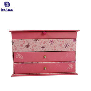 Petit tiroir de luxe en papier écologique imprimé d'un logo personnalisé, cadeau de bijoux, boîte d'emballage pour bijoux, vente en gros - Product Image 3