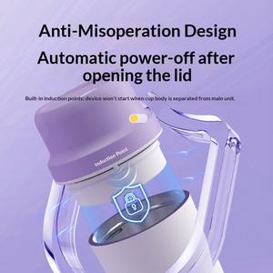 Mixeur Portable Rechargeable 650ml Sans Fil avec Lame en Acier Inoxydable 304, 60W, pour Smoothies, Fruits et Légumes - Product Image 2