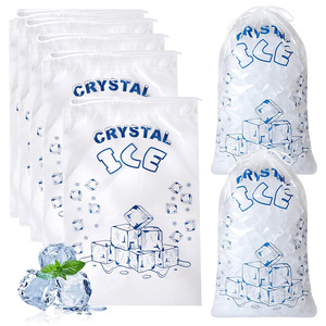 Bolsa <span class=keywords><strong>de</strong></span> hielo <span class=keywords><strong>de</strong></span> plástico transparente con logotipo impreso personalizado <span class=keywords><strong>de</strong></span> TUSEN, 3lb, 5lb, 8lb, 10lb, 20lb, 25lb, a la venta con cordón - Product Image 4