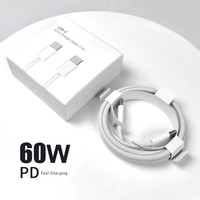 Cable de Carga Rápida USB C PD de 60W al por Mayor, Adaptador de Corriente de 20W con Enchufe US/EU/UK para iPhone 17 16 15 Pro Max