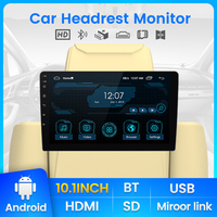 Mekede-Monitor estéreo para reposacabezas de coche, 10,1 pulgadas, 1024x600, 1 + 16G, BT, Mirror LinK, sistema multimedia, electrónica automática, reproductor de vídeo