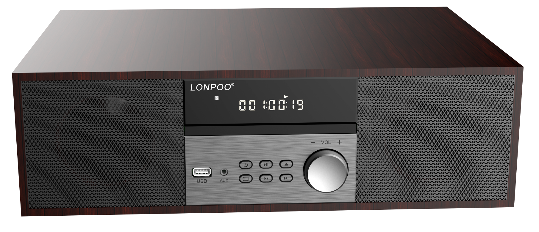 LONPOO LP-816 - Vintage Style Wireless BT System with FM