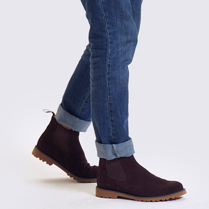 Bottes courtes en cuir au design classique britannique, bottes en cuir décontractées pour hommes, bottes en <span class=keywords><strong>daim</strong></span> de qualité supérieure - Product Image 4