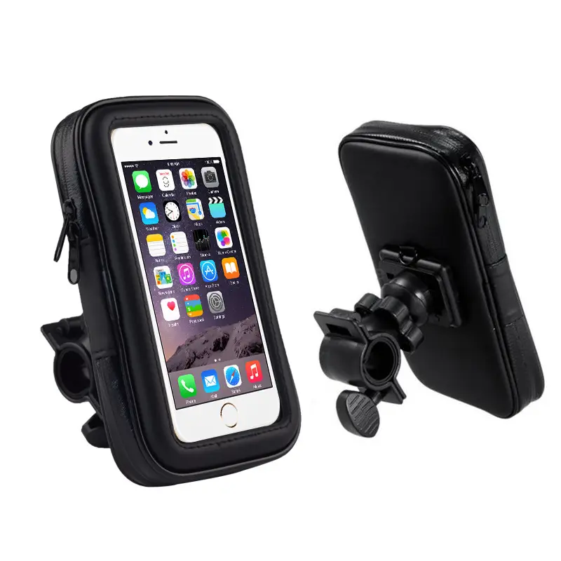 2023 Motorcycle Telephone Holder Support Moto Bicycle Rear View Mirror Stand Case Mount Waterproof Scooter Motorbike Phone Bag