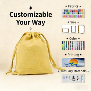 Bolsa <span class=keywords><strong>de</strong></span> Lona <span class=keywords><strong>de</strong></span> Algodón con Cordón Doble y Logotipo Personalizado Honwee, Bolsa para Zapatos con Cordón - Product Image 1