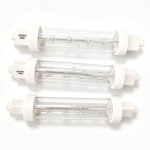 <span class=keywords><strong>Ampoule</strong></span> <span class=keywords><strong>halogène</strong></span> infrarouge à faisceau large 360°, 200W, <span class=keywords><strong>118mm</strong></span> de longueur, CRI 100, dimmable, en verre transparent, 200W <span class=keywords><strong>R7S</strong></span> 120V 230V - Product Image 1