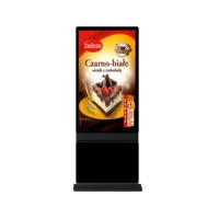 Écran tactile LCD vertical double face de 43 pouces, support d'affichage numérique, kiosque à double écran, animation, magasin de détail