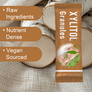 Julong Sacs personnalisés en mylar avec zip-lock Petit sac d'emballage en plastique pour le <span class=keywords><strong>xylitol</strong></span> granulé en <span class=keywords><strong>bouleau</strong></span> Poudre d'édulcorant au <span class=keywords><strong>xylitol</strong></span> - Product Image 4