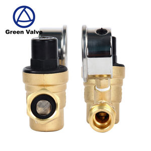 Vanne <span class=keywords><strong>de</strong></span> réduction <span class=keywords><strong>de</strong></span> <span class=keywords><strong>pression</strong></span> en laiton verte avec manomètre 160 PSI, régulateur <span class=keywords><strong>de</strong></span> <span class=keywords><strong>pression</strong></span> <span class=keywords><strong>d</strong></span>'<span class=keywords><strong>eau</strong></span> réglable pour systèmes <span class=keywords><strong>de</strong></span> <span class=keywords><strong>plomberie</strong></span> - Product Image 5