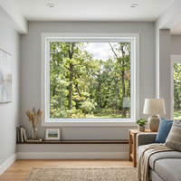 Fenêtres en vinyle fixes P85 à haute efficacité énergétique pour les projets de construction neuve et de remplacement résidentiels en Amérique du Nord