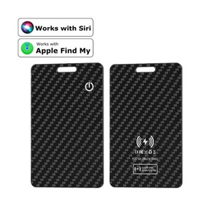 Tarjetero de Fibra de Carbono con Carga Inalámbrica, <span class=keywords><strong>Localizador</strong></span> GPS para Tarjetas de Visita, Llaves, <span class=keywords><strong>Maletas</strong></span> y Bolsos, Compatible con Apple Find My - Product Image 1