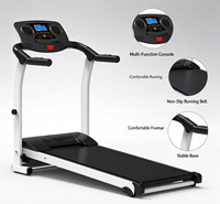 Tapis roulant électrique pliable avec écran LCD et haut-parleurs, équipement d'exercice cardio pour la maison et la salle de sport
