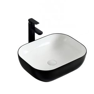 Robinet de lavabo avec vasque blanche Golden Black White Gold avec garantie de 5 ans pour hôtels et maisons, sans fonction cascade - Product Image 2