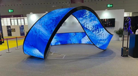 Module d'écran d'affichage LED d'intérieur personnalisable Panneau mural vidéo plat incurvé Flexibilité pour centres commerciaux Fournisseur OEM IP65