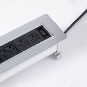 <span class=keywords><strong>Prise</strong></span> de <span class=keywords><strong>bureau</strong></span> encastrée pour table, en alliage d'aluminium brossé, 2 prises 10A, 1 <span class=keywords><strong>USB</strong></span>-A, 1 <span class=keywords><strong>USB</strong></span>-<span class=keywords><strong>C</strong></span>, avec commande manuelle, CE ROHS - Product Image 6