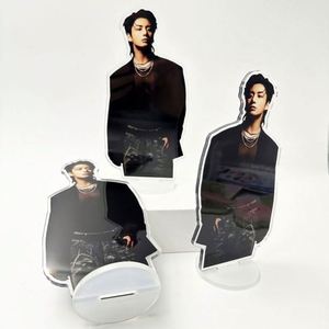 Hot Stock Kpop Character Standing Card Acrylic Display Rack Small Card <b>Picture</b> <b>Frame</b> <b>Plastic</b> Desktop Gift Rack for Table Use - Product Image 1