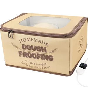 Ev yapımı Sourdough prova kutusu/hamur ve yoğurt fermantasyon için katlanabilir giyim fermuarlı kapatma ekmek Proofer