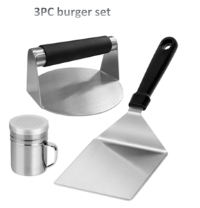 Kit de presse à smash burger 3/4/5/6 pièces, pour hamburgers, viande, steak, cuisson sur surface plane, grillades, plaque chauffante en acier inoxydable, accessoires pour <span class=keywords><strong>plancha</strong></span> - Product Image 1